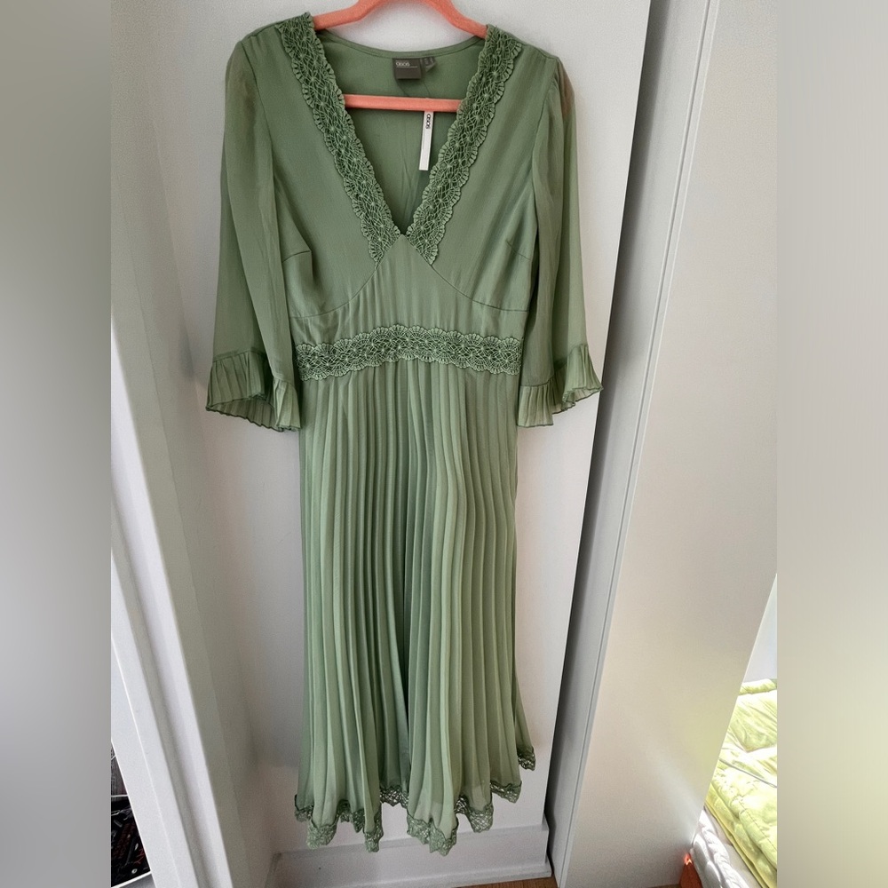 Asos Midi Mint Green Dress